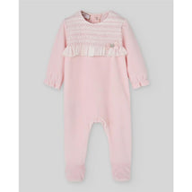 Paz Rodriguez Take Me Home Knit Newborn Romper Ternura, Chalk Pink Image 1