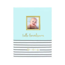 Pearhead Baby 1st Year Memory Book Hello Handsome - Blue Image 1