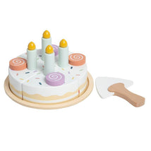 Pearhead - Celebration Montessori Birthday Cake Toy Set, 14 Piece Wooden Play Toy Set  Image 1