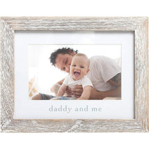 Pearhead Daddy and Me Sentiment Frame - Rustic White Image 1