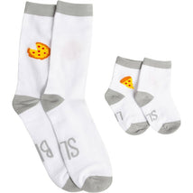 Pearhead Daddy & Me Matching Pizza Sock Set Image 1