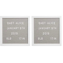 Pearhead - Felt 10X10 Letterboard Set, Gray Image 1