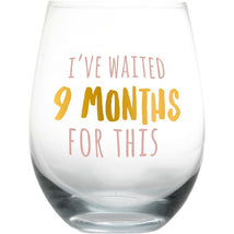 Pearhead I've Waited 9 Months for This Motherhood Wine Glass Image 1