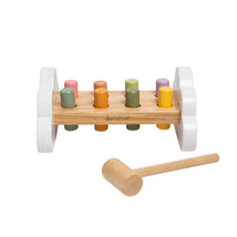 Pearhead - Montessori Hammer Bench Toy, Pounding and Hammering Wooden Toy for Ages 1+ Years  Image 1