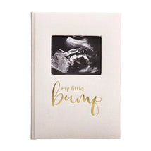 Pearhead - My Little Bump Linen Pregnancy Journal, Ivory Image 1