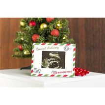 Pearhead - Special Delivery Christmas Sonogram Frame, Holiday Pregnancy Announcement Image 2