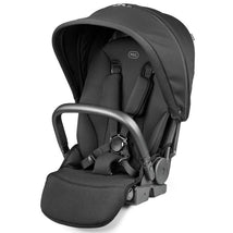 Full-size Peg-Perego City Loop stroller in True Black, featuring a padded seat, adjustable canopy, and safety harness.