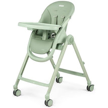 Peg Perego Living, Grow with Baby Folding High Chair & Recliner, Height Adjustable, Quick Clean & Easy Push Wheels for Babies & Toddlers, Made in I Image 1