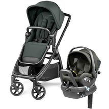 PEG YPSI + Primo Viaggio Nido Travel System in metal, featuring a sleek black frame, adjustable canopy, and comfortable seat.