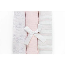 Piccolo Bambino Girl 3pk Muslin Swaddle Blankets In A Box Image 1