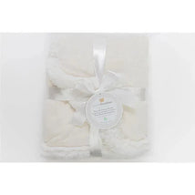 Piccolo Bambino Reversible Chamois Baby Blankets,Beige Image 1
