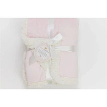 Piccolo Bambino Reversible Chamois Baby Blankets,Pink Image 1