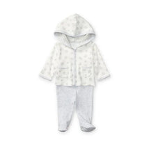 Polo Ralph Lauren Baby - Cotton Hoodie & Pant Set, Paper White Image 1