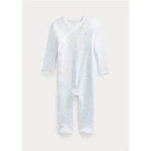 Polo Ralph Lauren Baby - Long-Sleeve Organic Cotton Interlock Knit Coverall, Quartz Heather Image 1