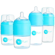 Pop Yum - Baby Bottle Starter Set 4 Pack, Blue Image 1