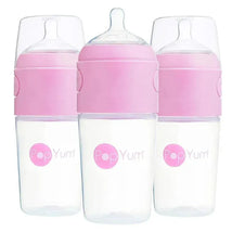 Popyum - 3Pk Anti-Colic Formula Making Baby Bottle 9 Oz, Pastel Purple Image 1