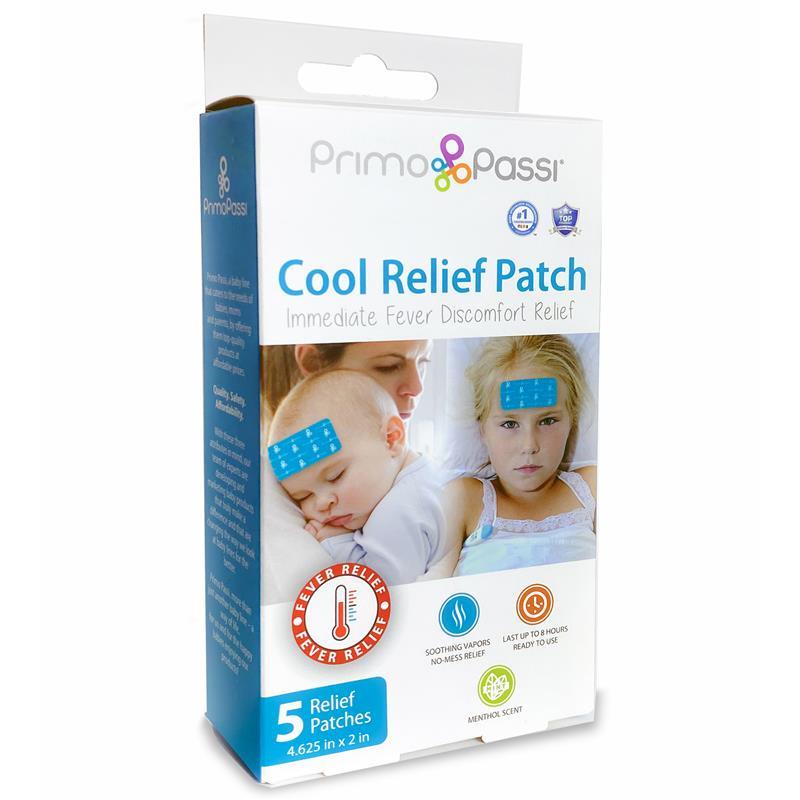 Primo Passi Fever Patch for Kids - Baby Instant Cooling Relief Gel Patches  for Fever, 5 Cooling Pads