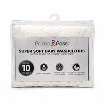 Primo Passi Baby Washcloths, White Image 1