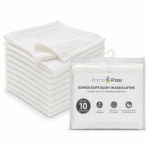 Primo Passi Baby Washcloths, White Image 1