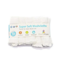 Primo Passi Baby Washcloths, White Image 1