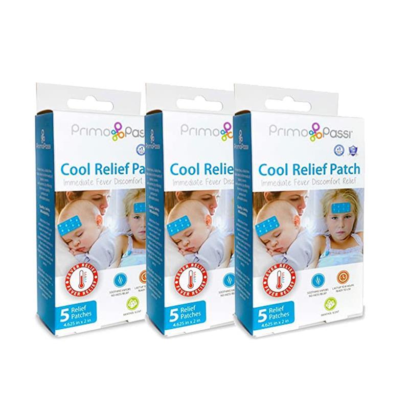 Primo Passi Fever Patch for Kids - Baby Instant Cooling Relief Gel Patches  for Fever (3 Packs)