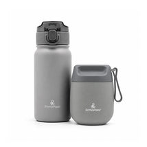 Primo Passi - Insulated Bottle + Insulated Food Jar - Senior Grey Image 1