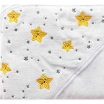 Primo Passi - Terry Hooded Baby Towel With Apron, White Image 1