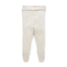 Pure Baby - Baby Neutral Pointelle Footed Leggings, Wheat Melange Image 1