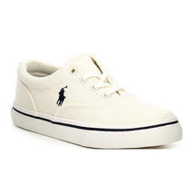 Ralph Lauren Baby - Boy Vulcanized Keaton Cream Canvas W/ Navy Image 1