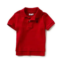 Ralph Lauren Baby - Boys Interlock Polo Shirt, Red Image 1