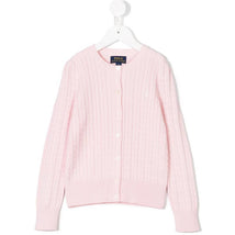 Ralph Lauren Baby Cable-Knit Cotton Cardigan, Hint Of Pink Image 1