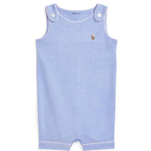 Ralph Lauren Baby - Sleeveless Oxford Mesh Tank Shortall, Blue Image 1