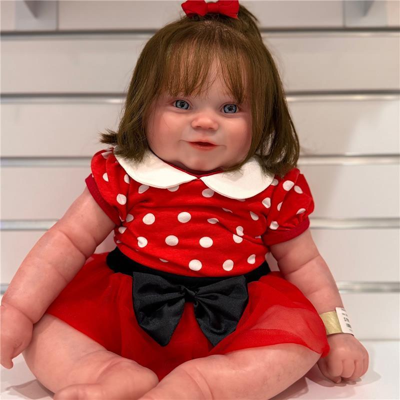 Reborn Baby Dolls - White Vinyl & Cloth Body, Rooted Hair and Open Eyes Boonie Image 2