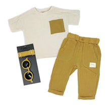 Rose Textile - 3Pk Baby Boys Tan Pant Set Image 1