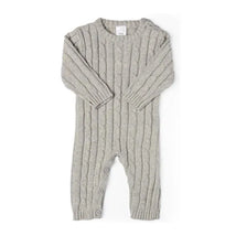 Rose Textile - Baby Unisex Cotton Grey Knit Romper Image 1