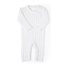 Rose Textile - Baby Unisex Cotton White Knit Romper Image 1