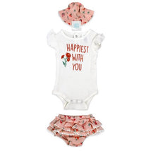 Rose Textiles - 3Pk Baby Girls Skort Set, Happiest With You Pink Image 1