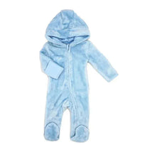 Rose Textiles - Baby Boys Fleece Pramsuit Blue Image 1