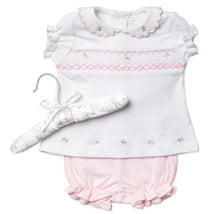Rose Textiles - Baby Girl Girls Short Set, Pink Floral Image 1