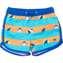 Rufflebutts Ruggedbutts Boys Upf50+ Sun Protected Dolphin Hem Swim Trunks Image 1