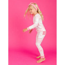 Rufflebutts - Toddler Ruffle Long Sleeve Pajama Set, Bubblegum Pink Image 1