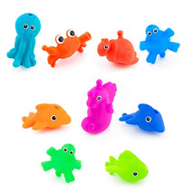 Sassy Snap & Squirt Sea Creatures Bath Toy Set - 9 Pack Image 1