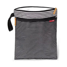 Skip Hop - Grab & Go Wet/Dry Bag, Black & White Stripe Image 1
