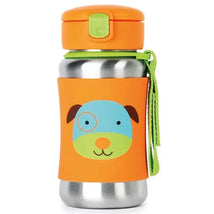 Skip Hop - Zoo Stainless Steel Straw Bottle, Dog Image 1