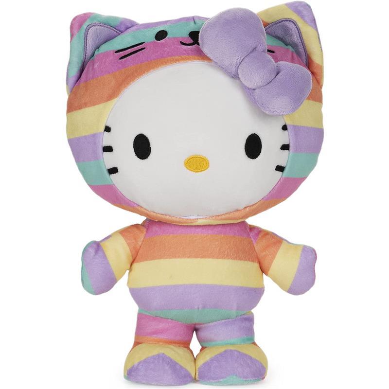 Spin Master - Hello Kitty Rainbow Outfit Plush Stuffed Animal, 9.5