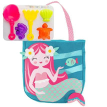 Stephen Joseph - Beach Totes & Sand Toy Play Set, Mermaid Image 1