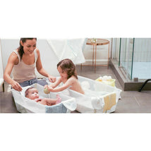 Stokke® - Flexi Bath® | Foldable Baby Bath Tub Bundle, Ocean Blue Image 2
