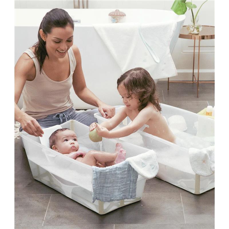 Stokke® - Flexi Bath® | Foldable Baby Bath Tub Bundle, Ocean Blue Image 5