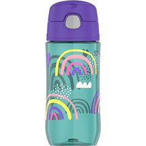 Thermos Plastic Water Bottle 16 oz - Rainbows Image 1