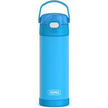Thermos FUNtainer Stainless Steel Water Bottle 16 oz - Electric Blue Image 1